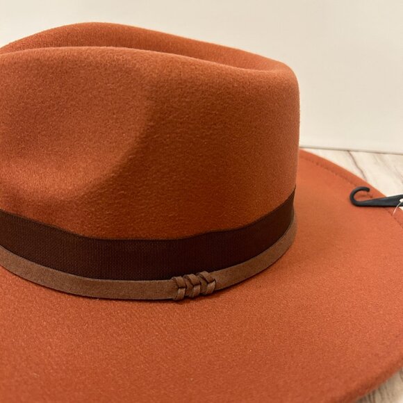 Altar\'d State Double Band Wide Brim Hat in Rust NWT main image 5